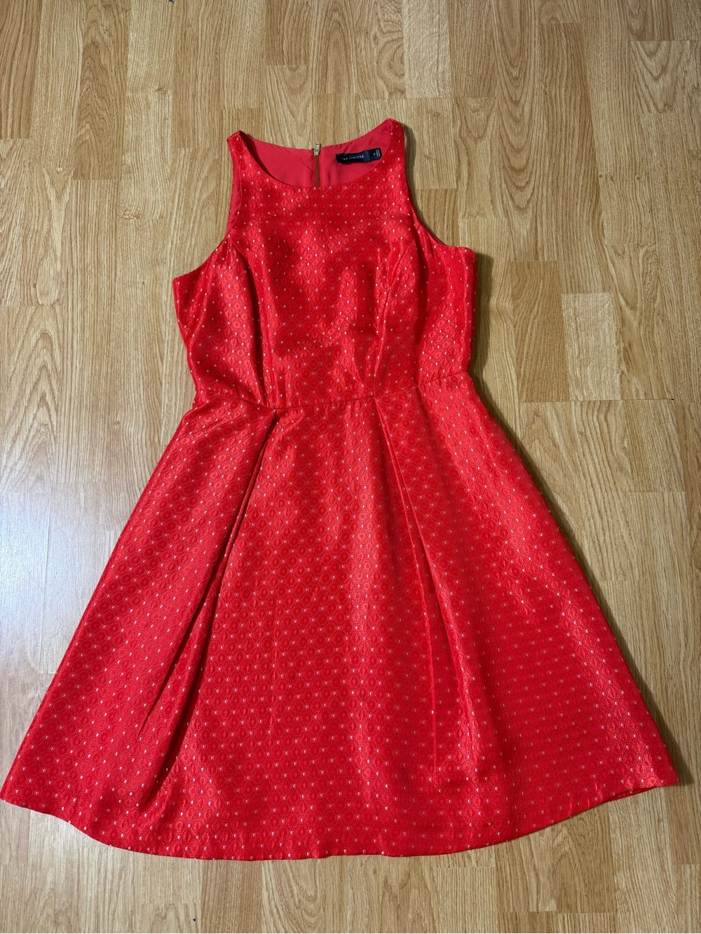 The Limited Red Sleeveless Midi Fit-and-Flare Dress - Size 2